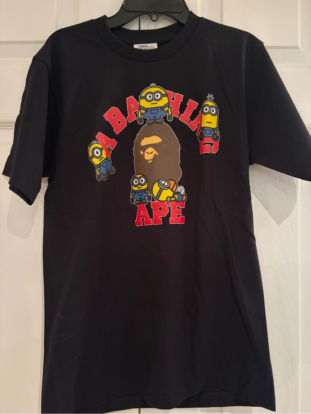 BAPE x Minions Black Graphic Short Sleeve Tee